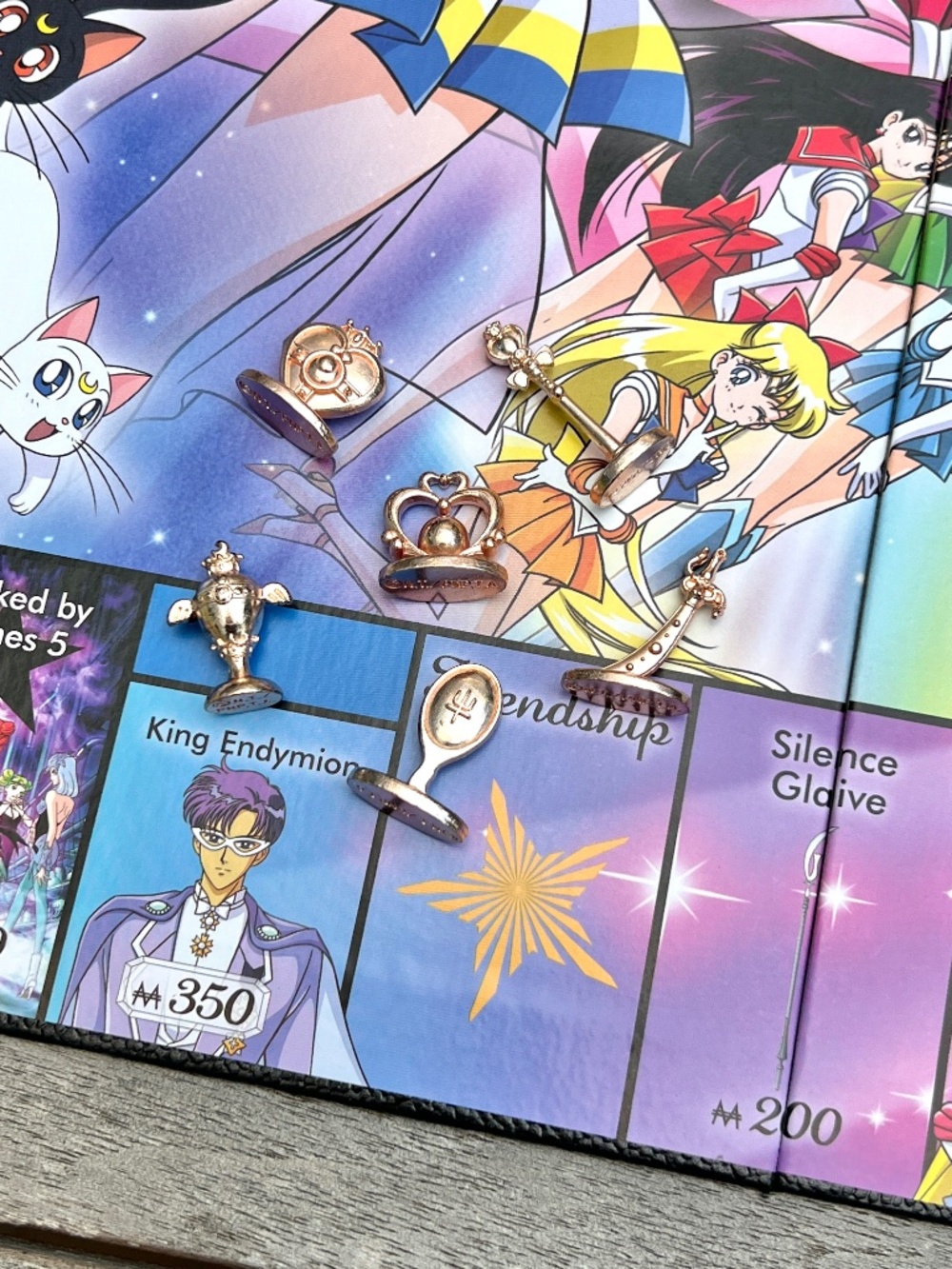 Sailor Moon Game Night Set ✨ Monopoly Board Game + Chibi Playing Cards NEW - Picture 5 of 5
